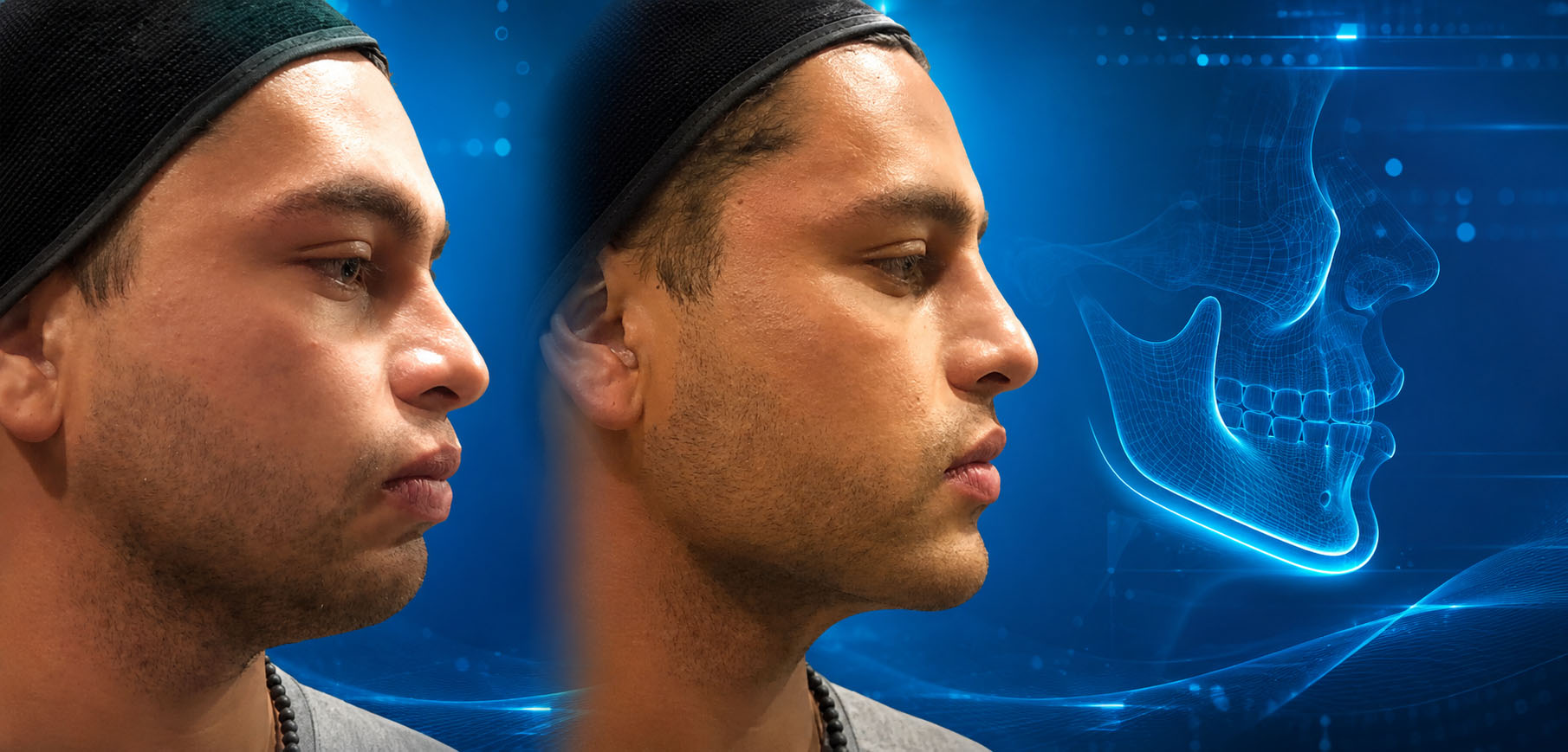 Gender and identity facial masculinization with Myomodulation®