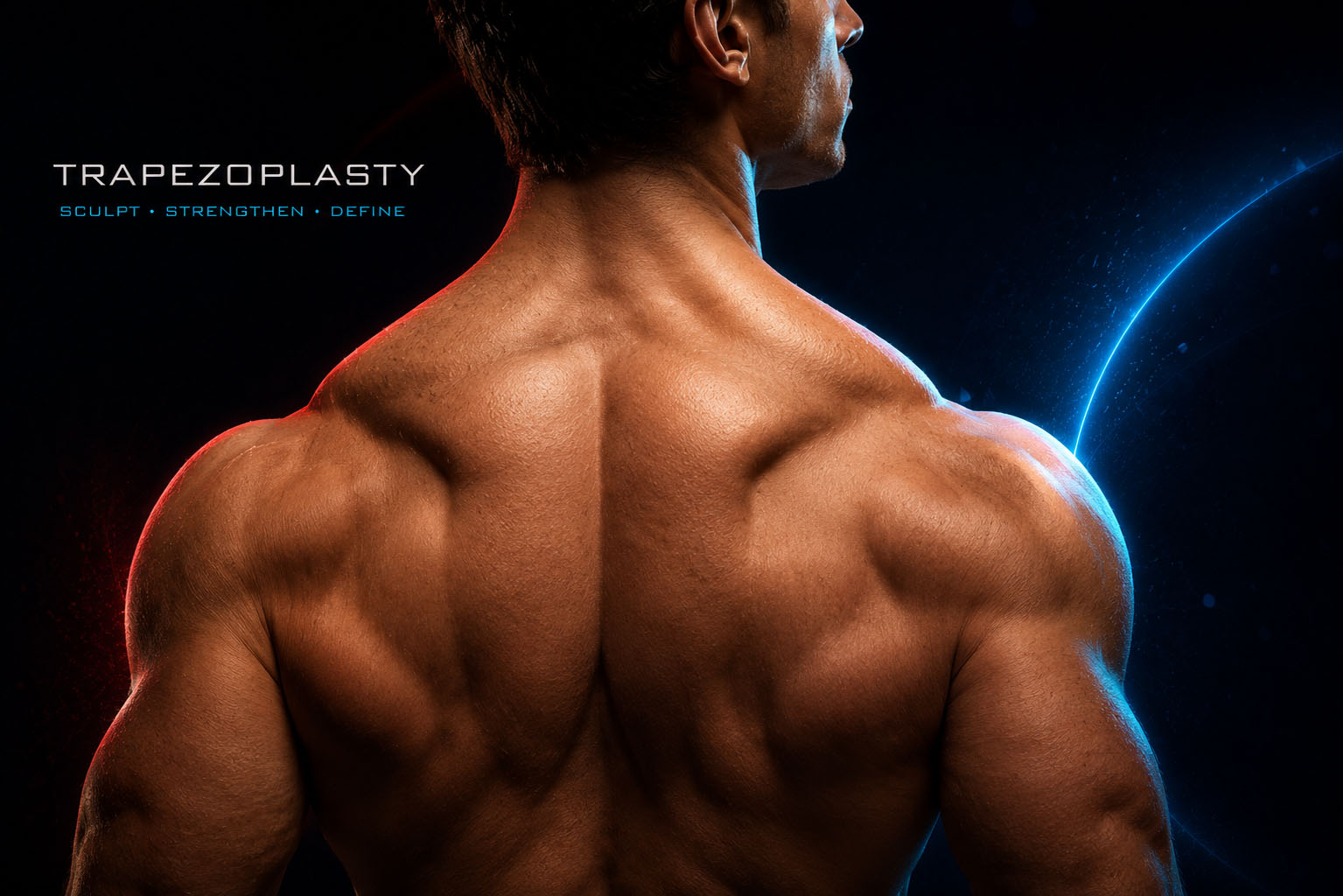 Male trapezoplasty and upper back reshaping with Myomodulation®